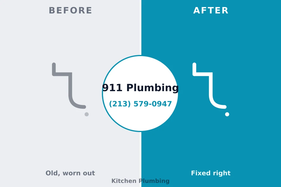 Before and after: plumbing repair South Hutchinson, KS